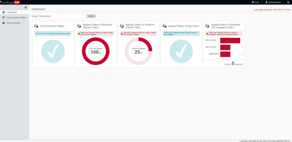 screenshot of LanScope Cat